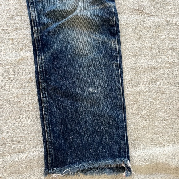APC size 28 boyfriend cut style distressed straight leg denim jeans (fits 26/27) - Picture 8 of 8